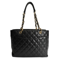 Chanel Black Caviar Quilted Grand Shopping Tote