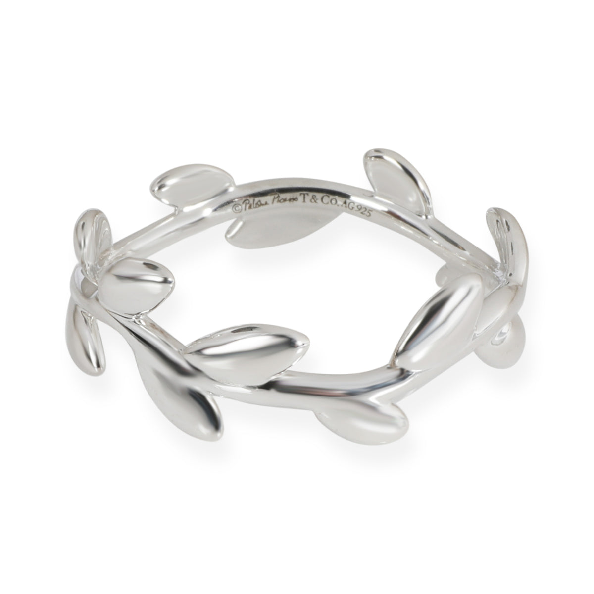 Tiffany Paloma Picasso Olive Leaf Ring in Sterling Silver