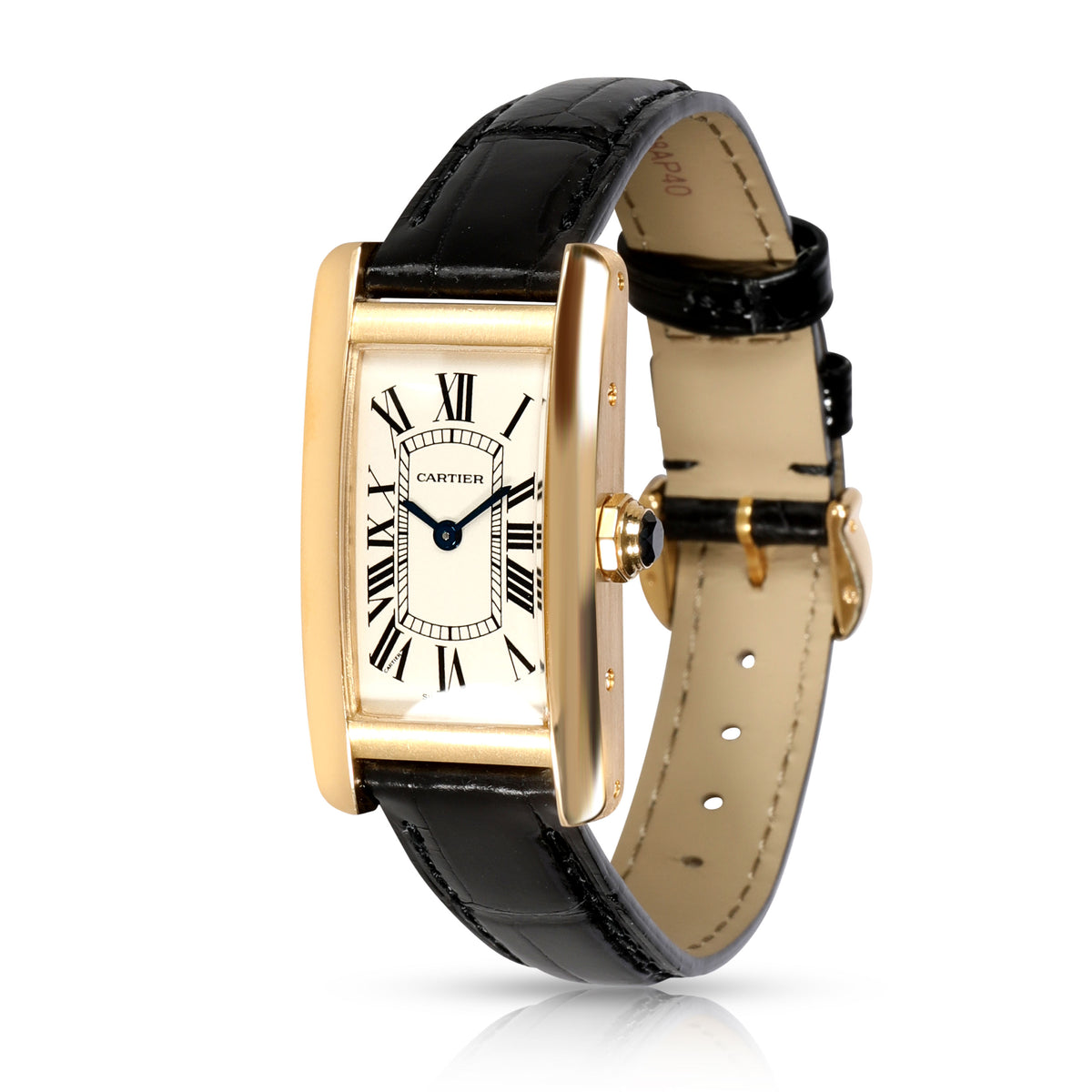 Cartier Tank Americaine W2601556 Women's Watch in 18kt Yellow Gold