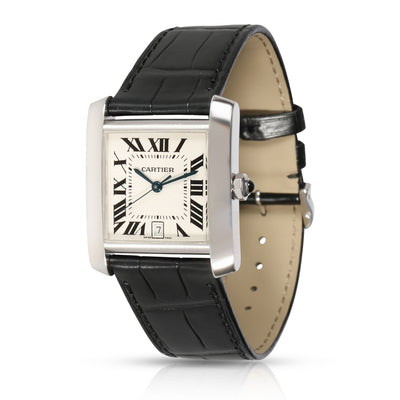 Cartier Tank Francaise W5001156 Unisex Watch in 18kt White Gold