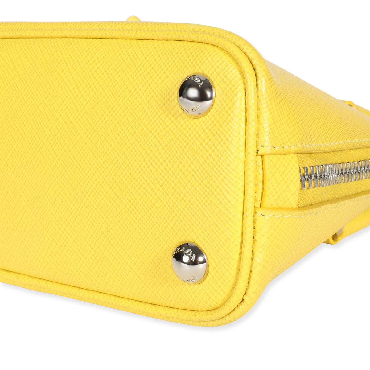 Sunny Yellow Prada Double Saffiano Leather Mini Bag