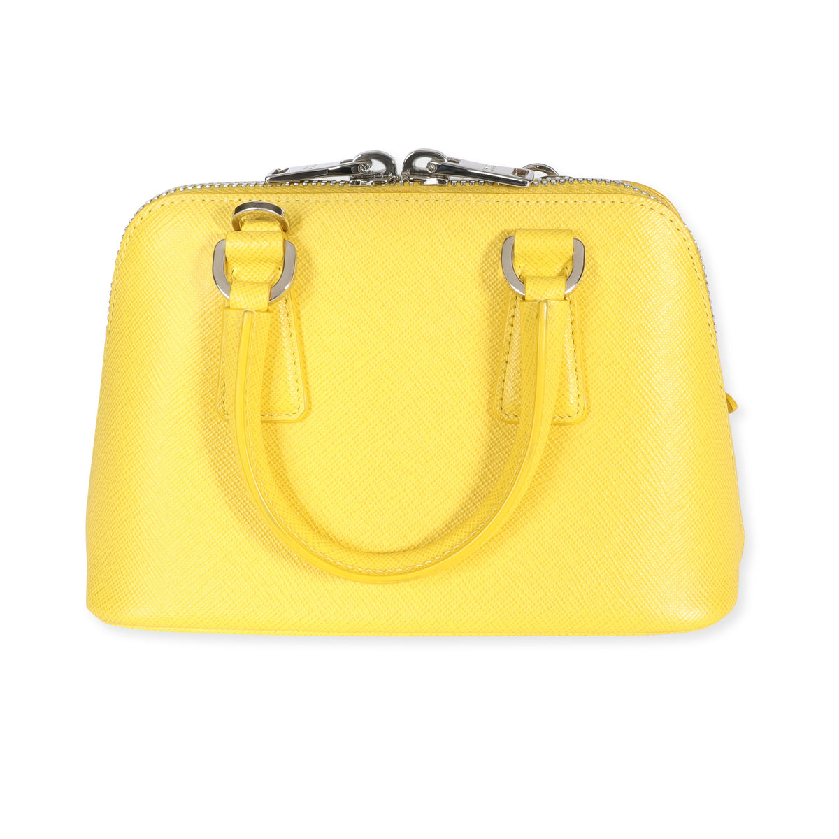 Mini Saffiano Promenade Bag Yellow (Soleil)