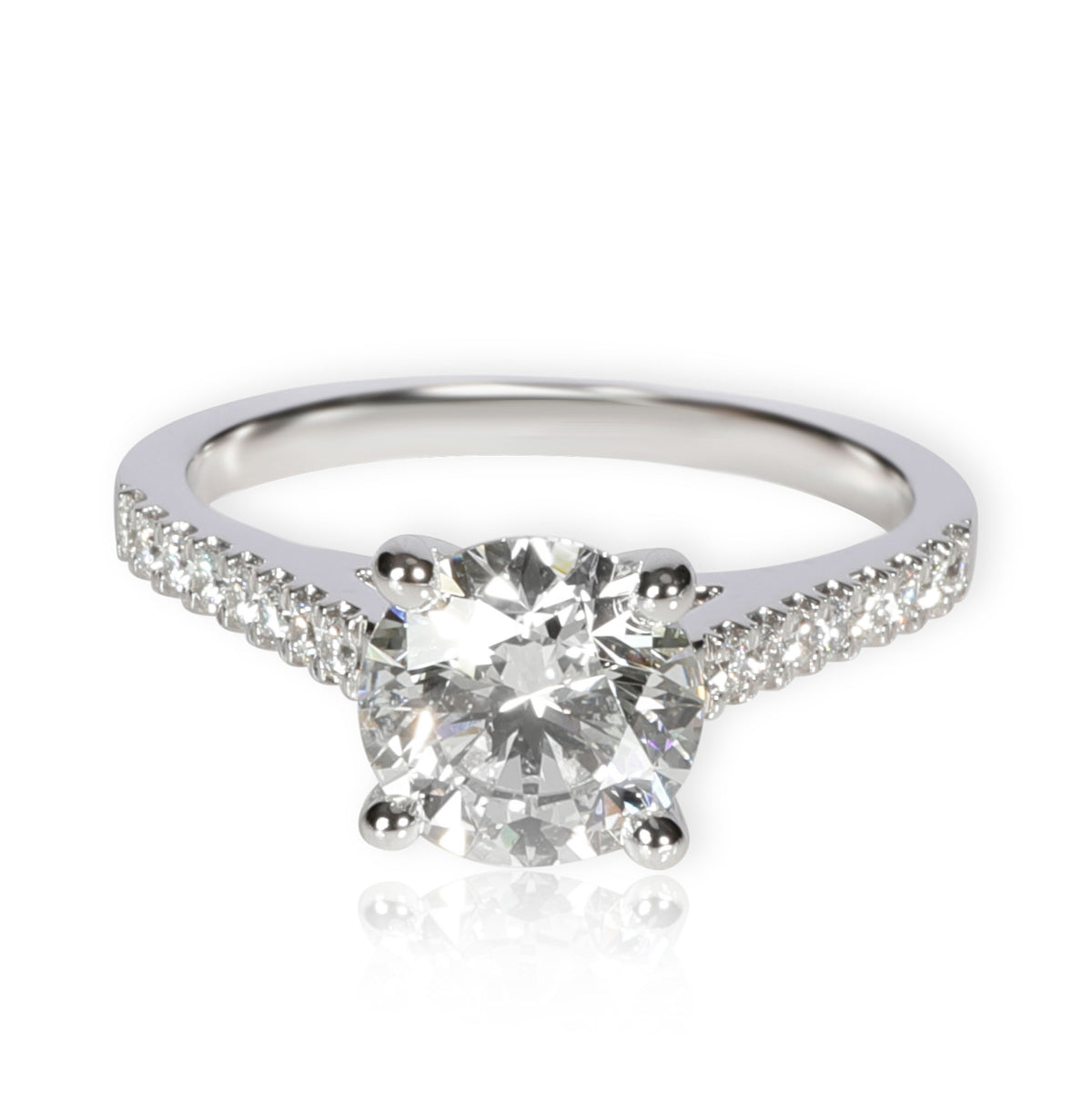James Allen Diamond Engagement Ring in  Platinum GIA Certified I SI1 1.90 CTW