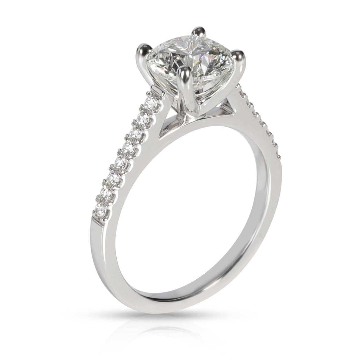 James Allen Diamond Engagement Ring in  Platinum GIA Certified I SI1 1.90 CTW