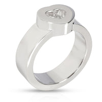 Chopard Happy Heart Diamond Ring in 18K White Gold 0.05 CTW
