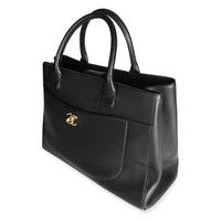 Chanel Black Grained Calfskin Neo Executive Shopper Tote