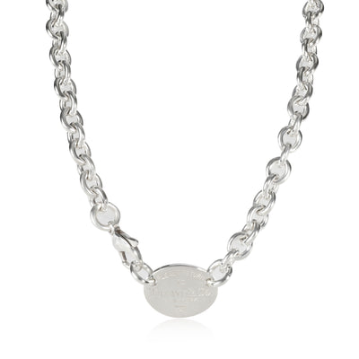 Tiffany & Co. Return to Tiffany Oval Link Necklace in  Sterling Silver