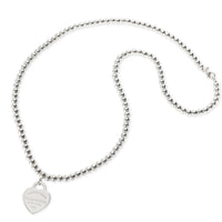 Tiffany & Co. Return to Tiffany Heart Tag Bead Necklace in Sterling Silver