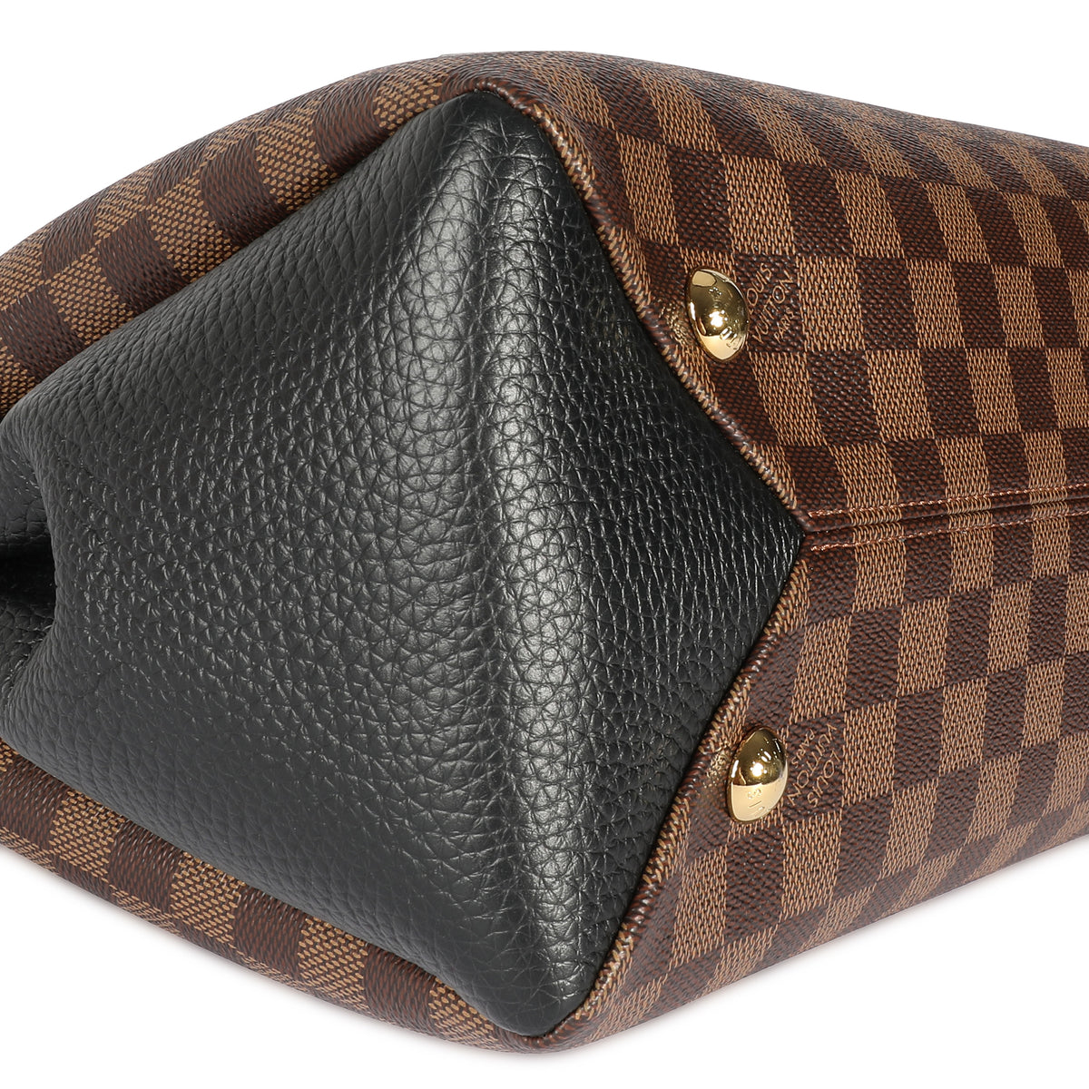 Louis Vuitton Damier Ebene & Black Taurillon Leather Brittany Bag