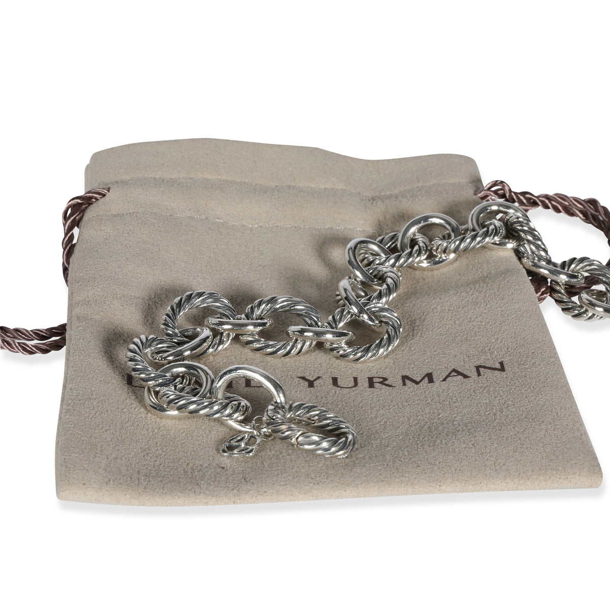 David Yurman Large Oval Link Bracelet in  Sterling Silver