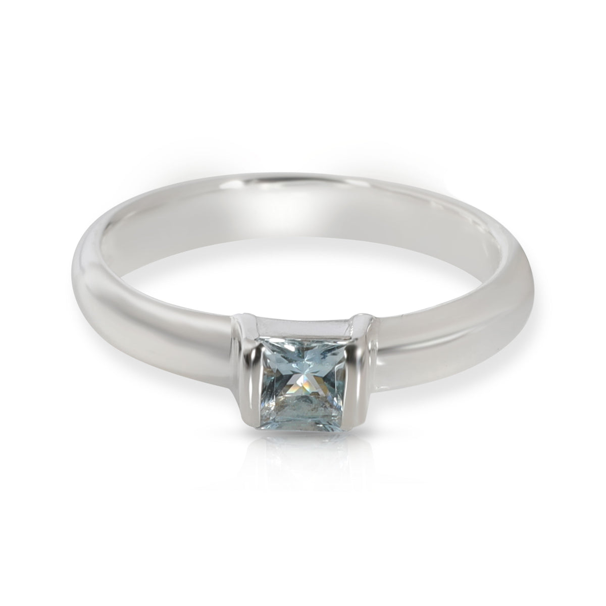 Tiffany & Co. Aquamarine Ring in  Sterling Silver