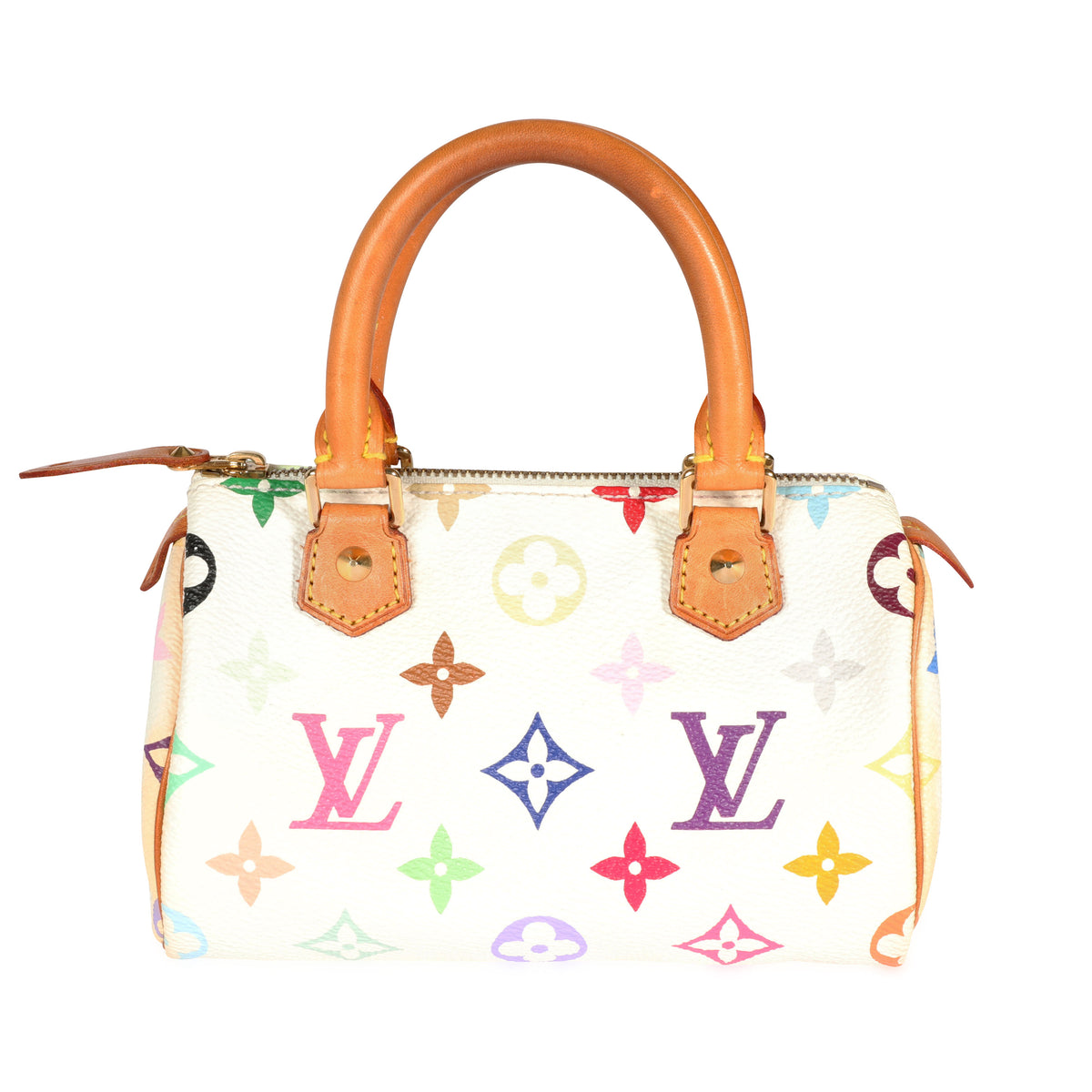Louis Vuitton x Takashi Murakami White Monogram Multicolore Mini Speedy HL  Bag by WP Diamonds – myGemma