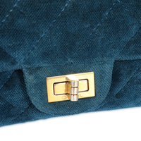 Chanel Blue Velvet Quilted 2.55 Reissue 225 Bag
