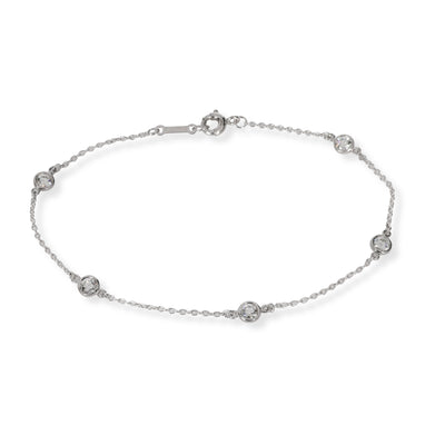 Tiffany & Co. Elsa Peretti Diamond by the Yard Bracelet in Platinum 0.40 CTW