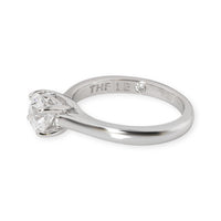 Leo Diamond Engagement Ring in  Platinum IGI Certified D SI2 1.04 CTW