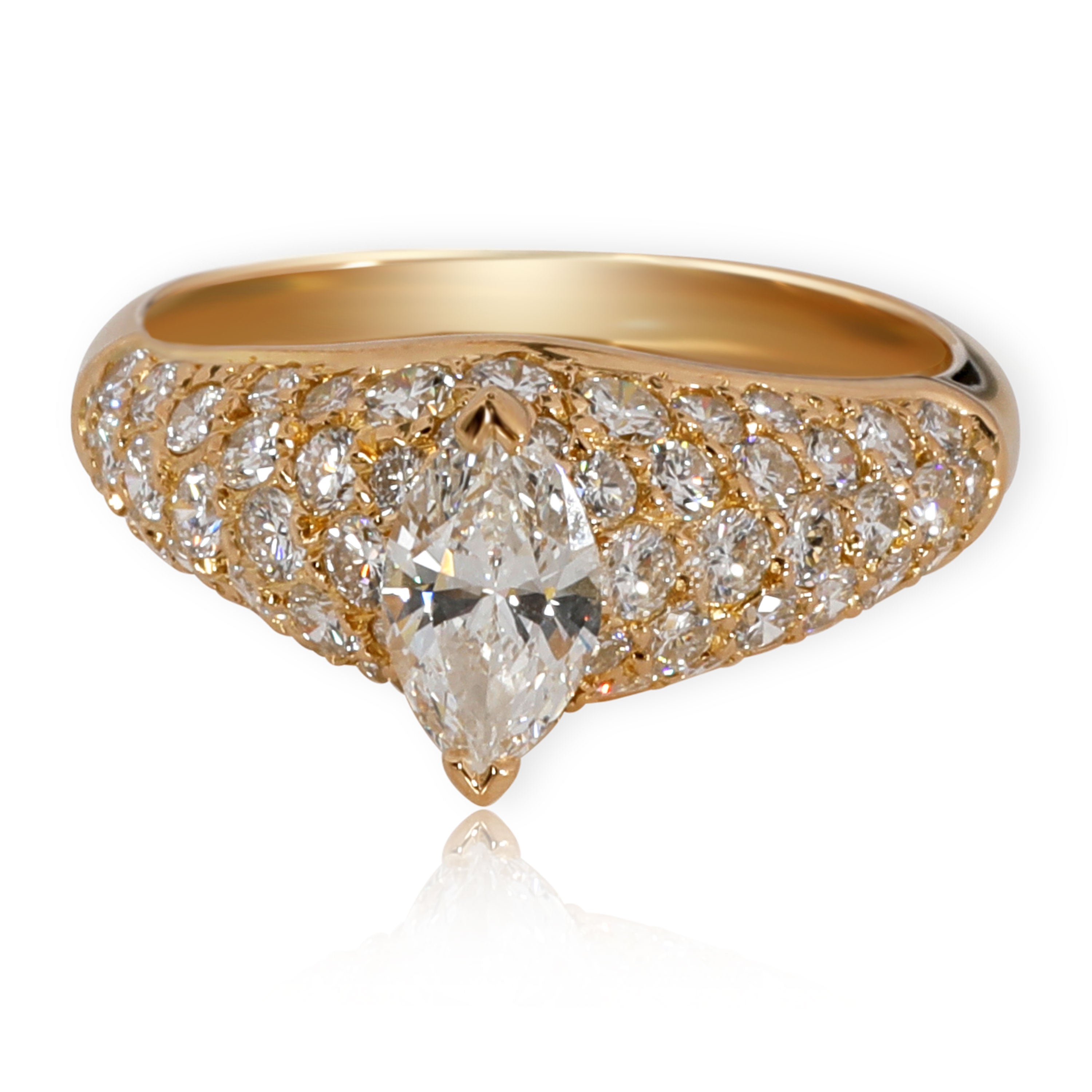 Cartier marquise sale diamond ring