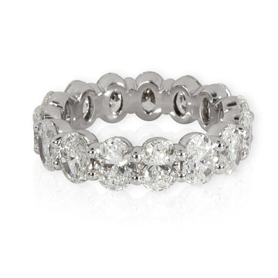 Oval Diamond Eternity Band in Platinum H-I SI1-SI2 (4.50 CTW)
