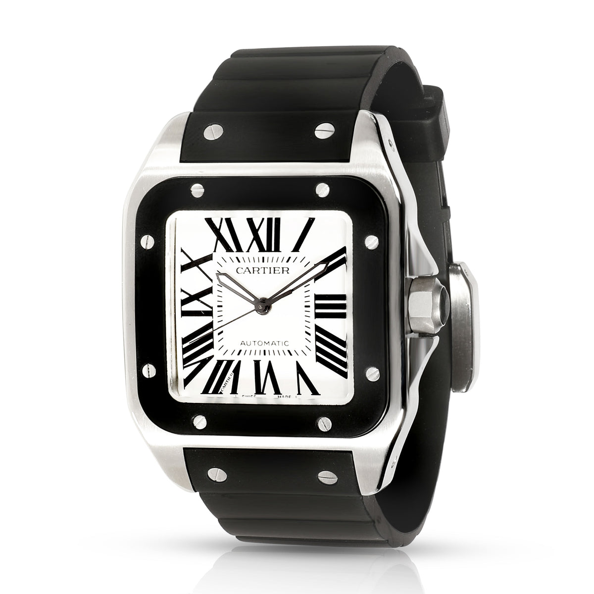 Cartier Santos 100 W20121U2 Men s Watch in Stainless Steel by WP