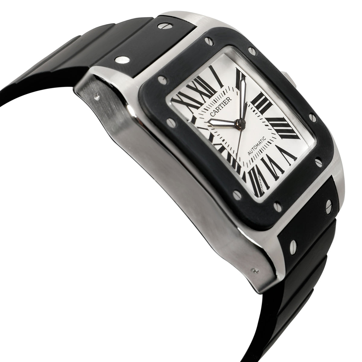 Cartier Santos 100 W20121U2 Mens Watch in  Stainless Steel