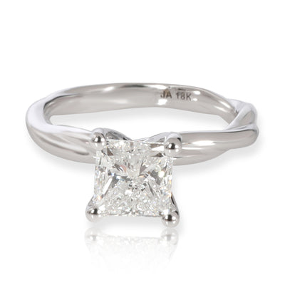 James Allen Diamond Solitaire Ring in 18K White Gold GIA Certified F VS1 1.4 CTW