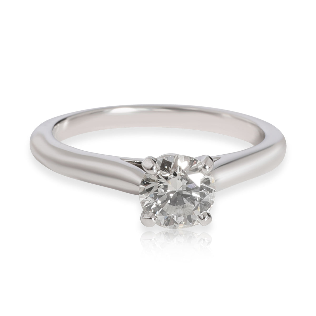 Cartier 1895 Diamond Solitaire Engagement Ring in Platinum H VVS2 0.74 CTW