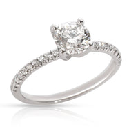 James Allen Diamond Engagement Ring in 14K White Gold G VVS2 1.04 CTW