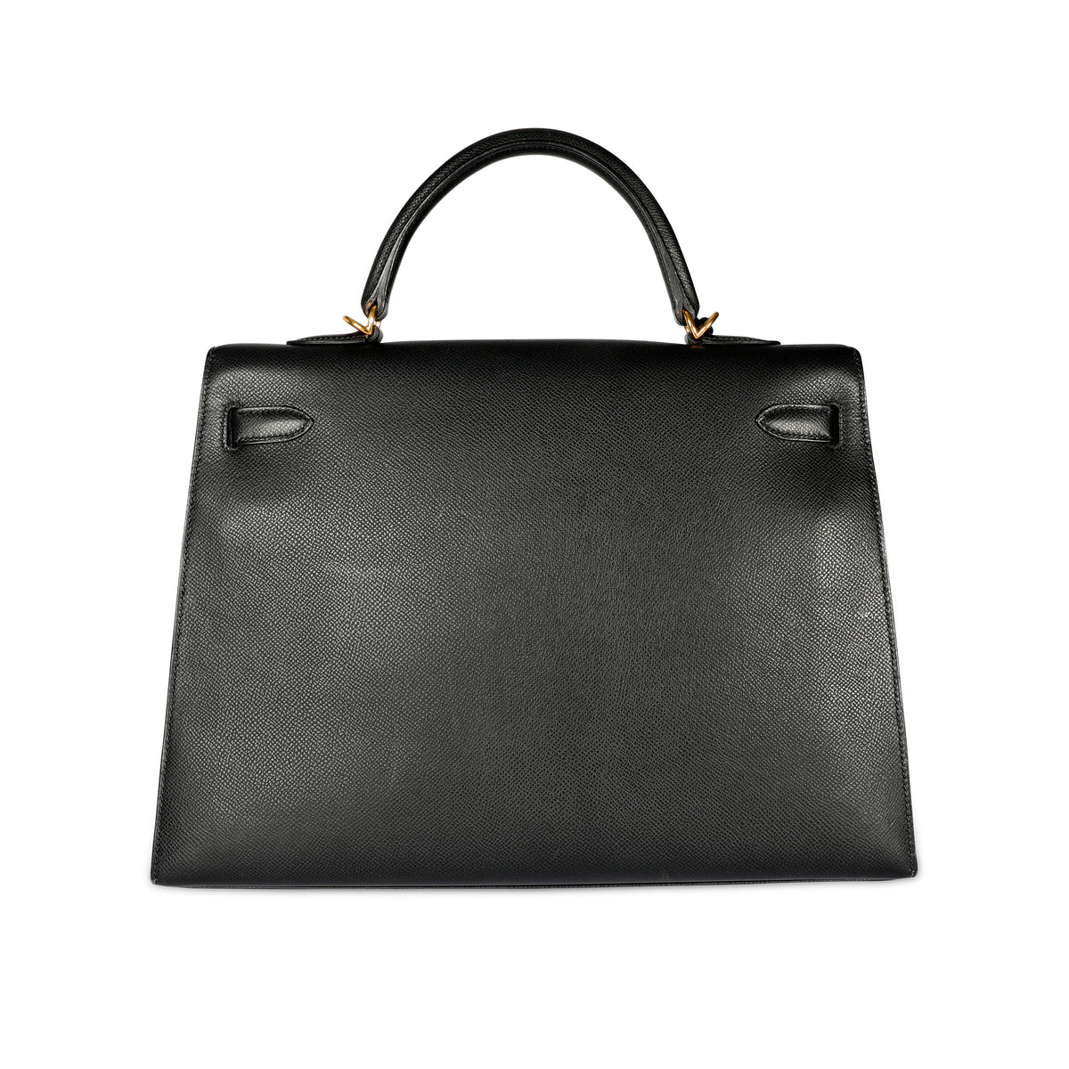 Hermès Black Epsom Sellier Kelly 35 with Gold Hardware