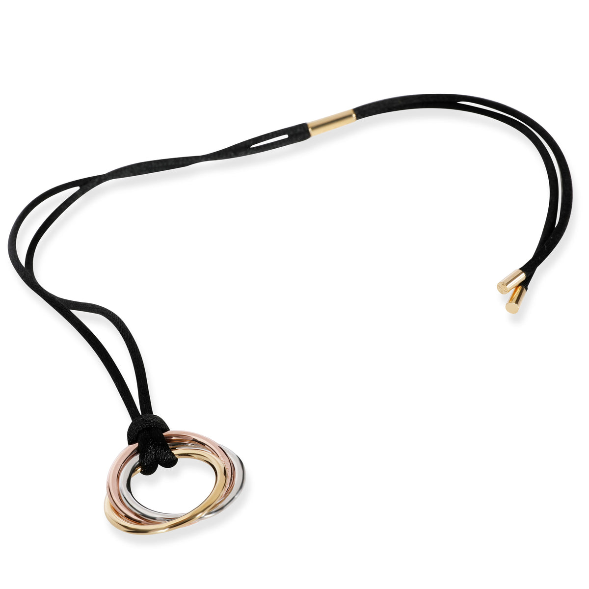 Cartier Trinity Cord Necklace in 18K 3 Tone Gold