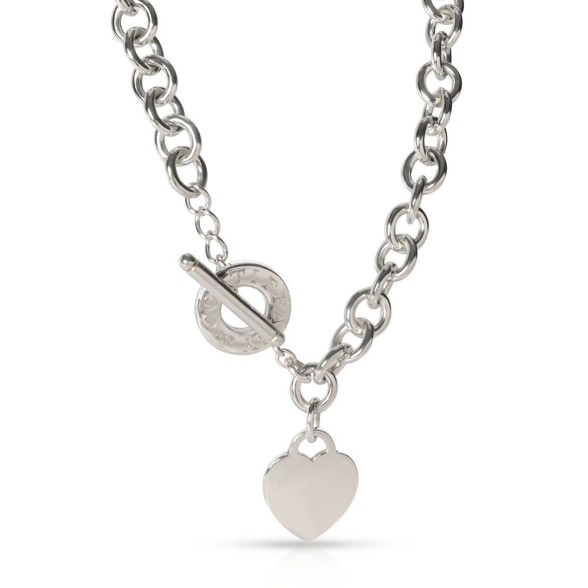 Return to Tiffany Heart Tag Necklace in Sterling Silver