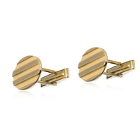 Tiffany & Co. Oval Textured Cufflinks in 18K Yellow Gold