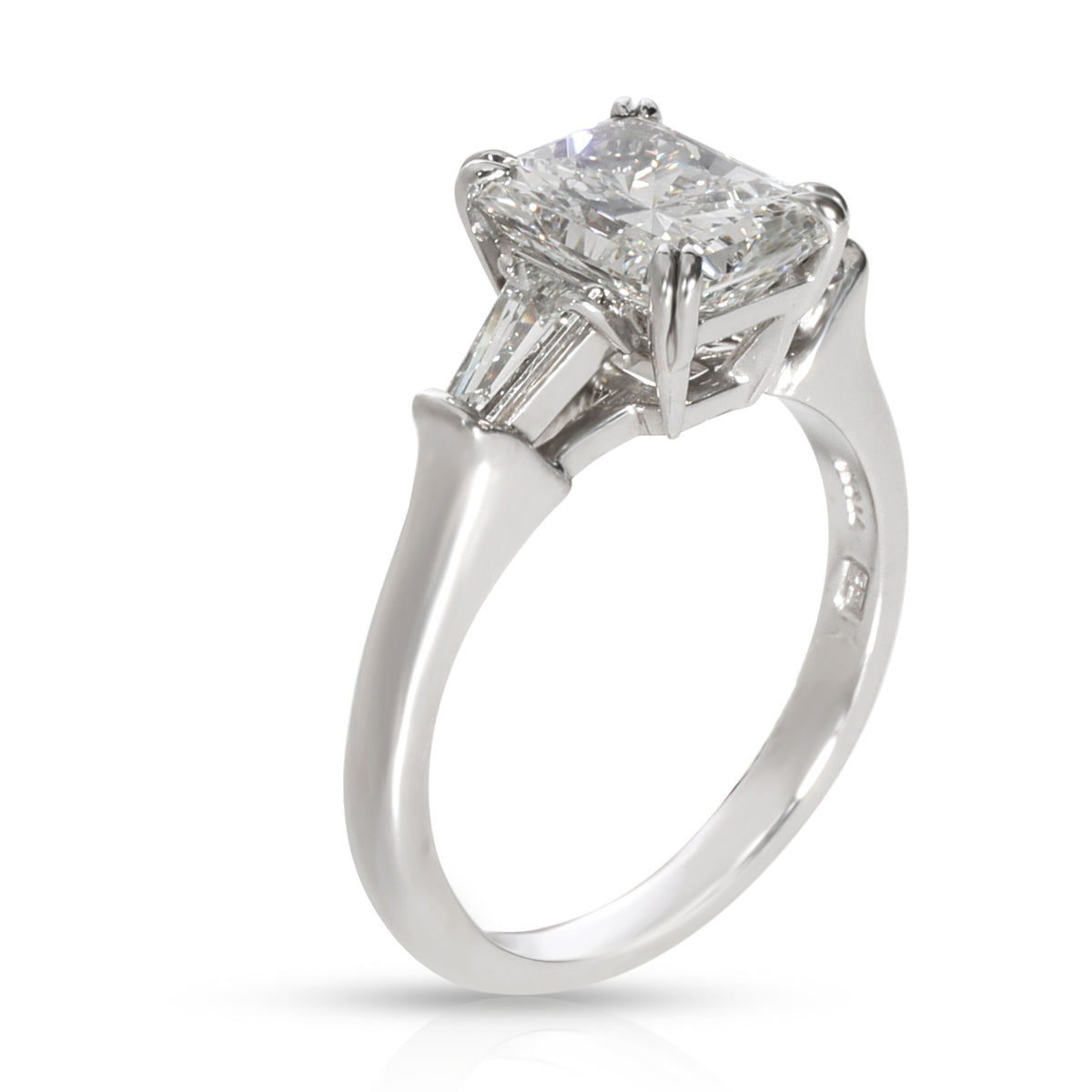 Harry Winston Radiant Diamond Engagement Ring in  Platinum GIA F VVS1 2.41 CTW
