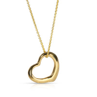 Tiffany & Co. Elsa Peretti Diamond Heart Necklace in 18K Yellow Gold 0.60 CTW