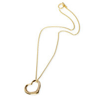 Tiffany & Co. Elsa Peretti Diamond Heart Necklace in 18K Yellow Gold 0.60 CTW