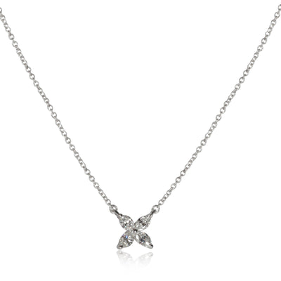Tiffany & Co. Victoria Diamond Necklace in  Platinum 0.32 CTW
