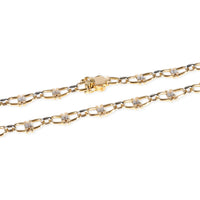 HorseBit Styled Linked Necklace in 18K Yellow Gold