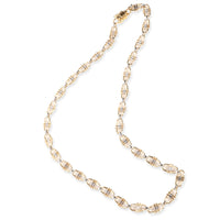 HorseBit Styled Linked Necklace in 18K Yellow Gold