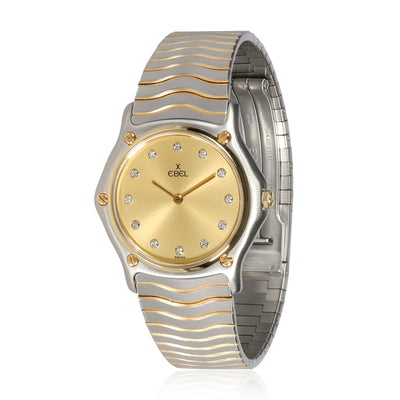 Ebel Wave 181909 Unisex Watch in  Stainless Steel/Yellow Gold
