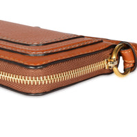 Chloé Tan Leather Marcie Wristlet Wallet