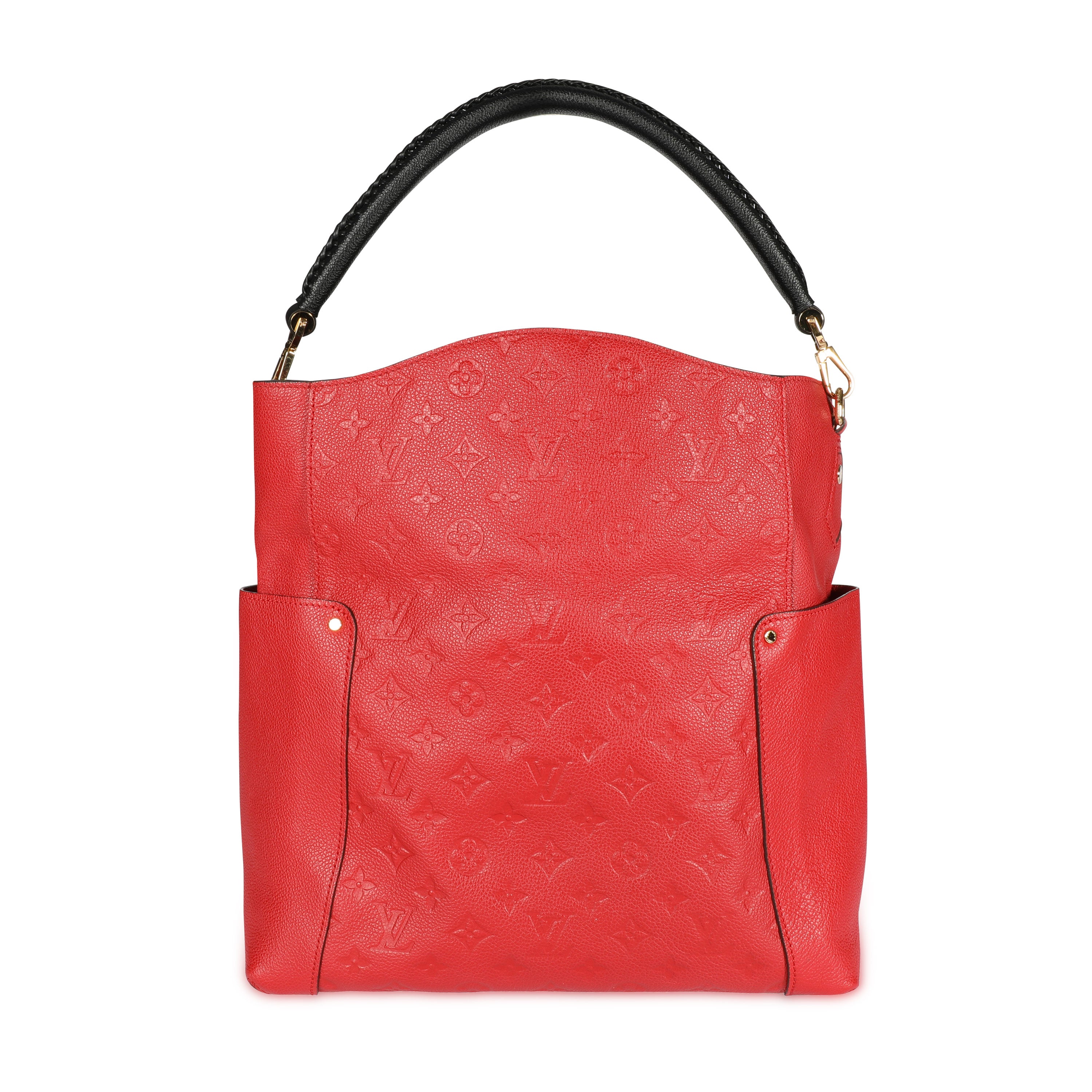 Louis Vuitton, Bags, Louis Vuitton Bagatelle Hobo Monogram Empreinte  Leather Red
