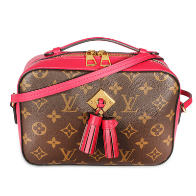 Louis Vuitton Monogram Canvas & Freesia Saintonge Bag