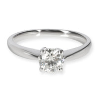 GIA Certified Diamond Solitaire Ring in  Platinum G SI1 0.6 CTW