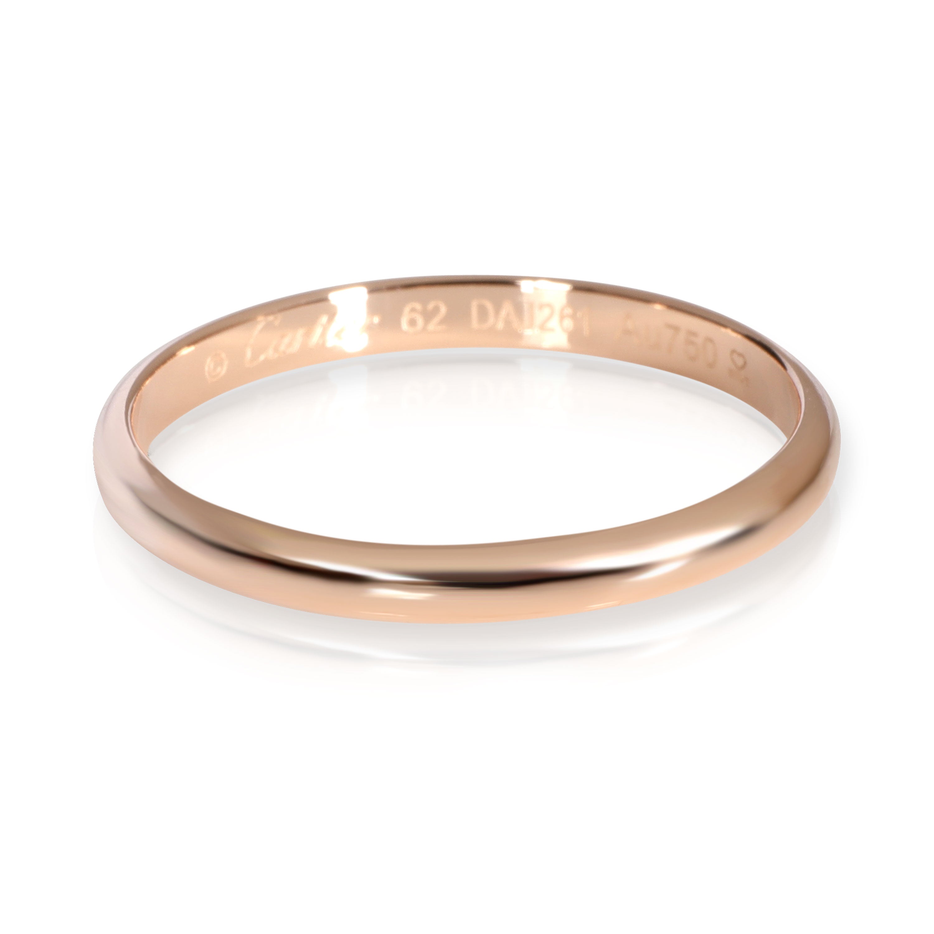 Cartier 1895 Wedding Band in 18K Rose Gold 2.5mm by WP