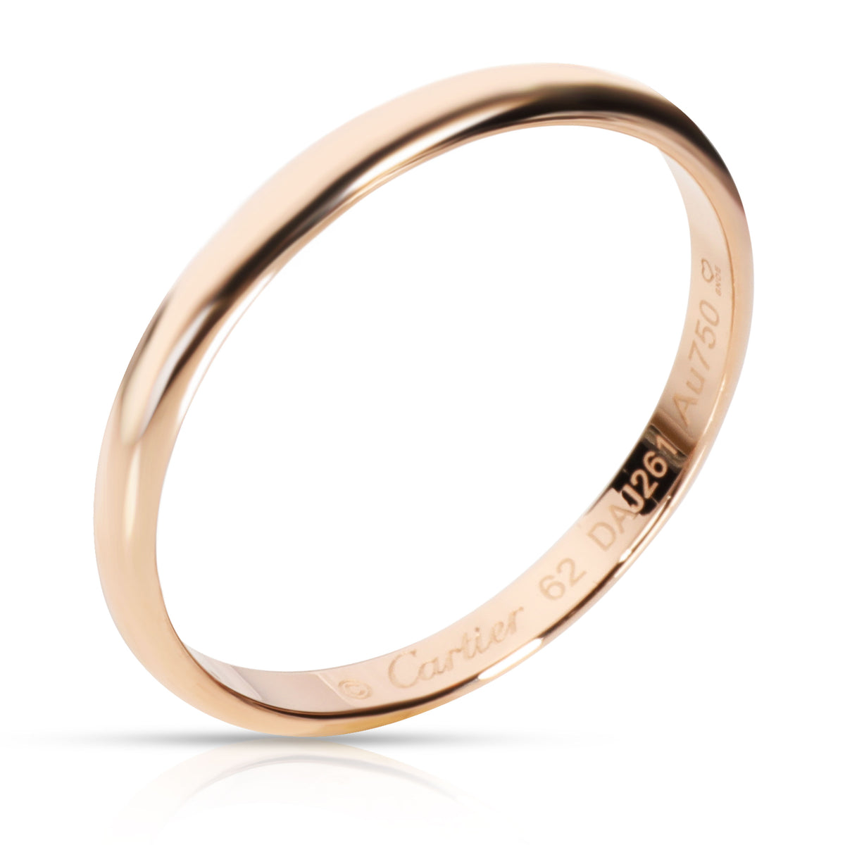 Cartier 1895 Wedding Band in 18K Rose Gold 2.5mm