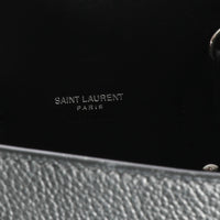 Saint Laurent Black Grained Leather Small Sac De Jour Bag