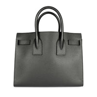 Saint Laurent Black Grained Leather Small Sac De Jour Bag