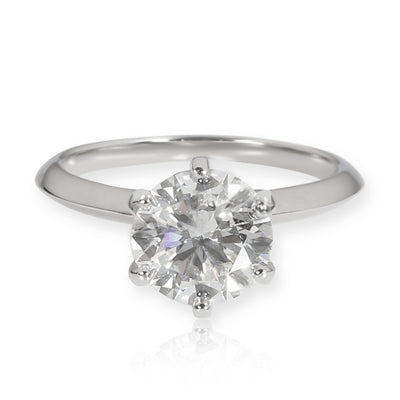 Tiffany & Co. Diamond Solitaire Ring in  Platinum I SI1 2.61 CTW