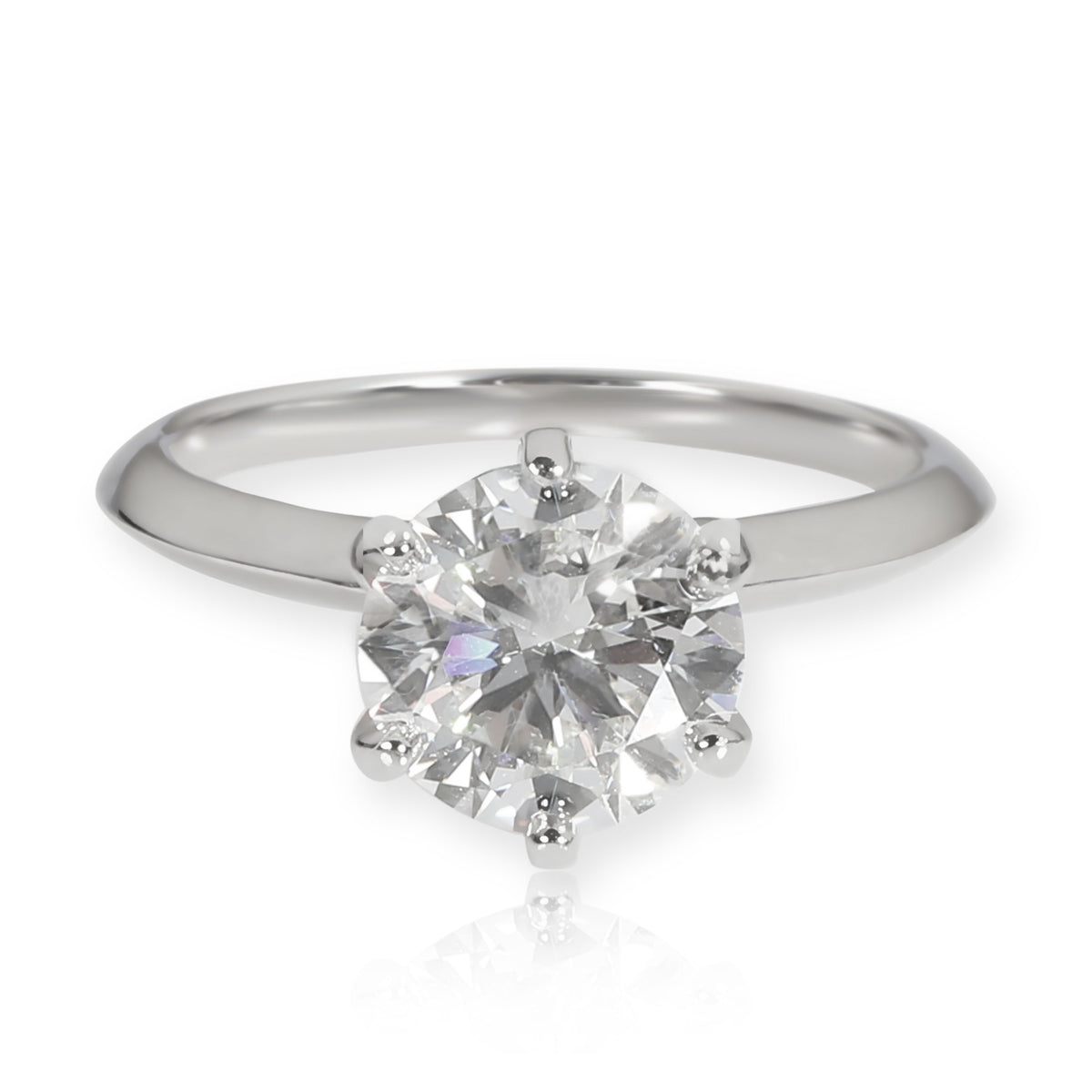 Tiffany & Co. Diamond Solitaire Ring in  Platinum I SI1 2.61 CTW