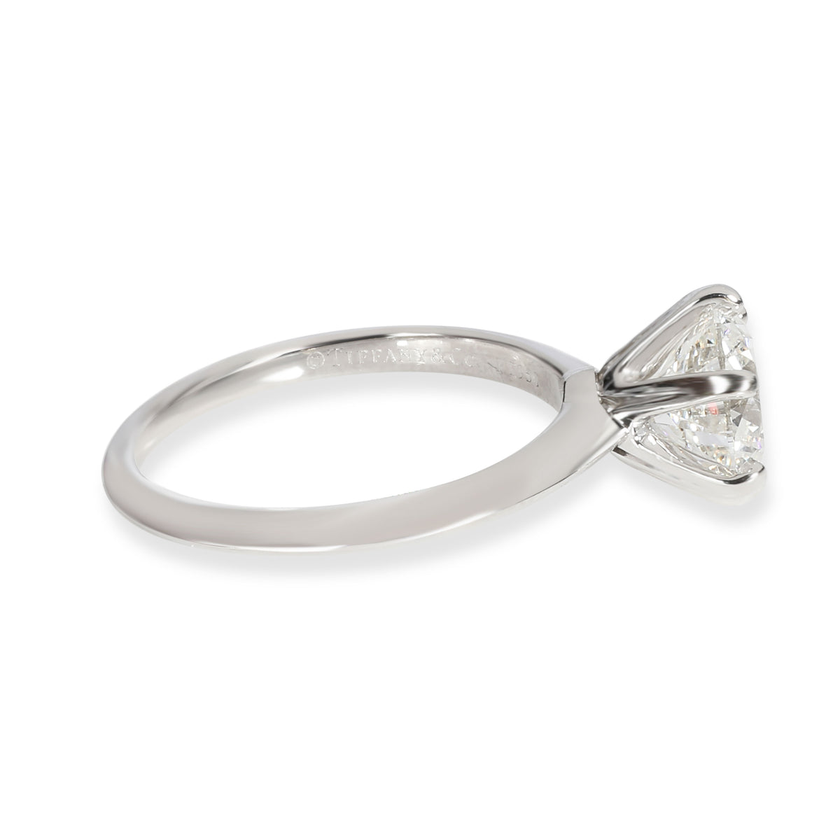 Tiffany & Co. Diamond Solitaire Ring in  Platinum I SI1 2.61 CTW