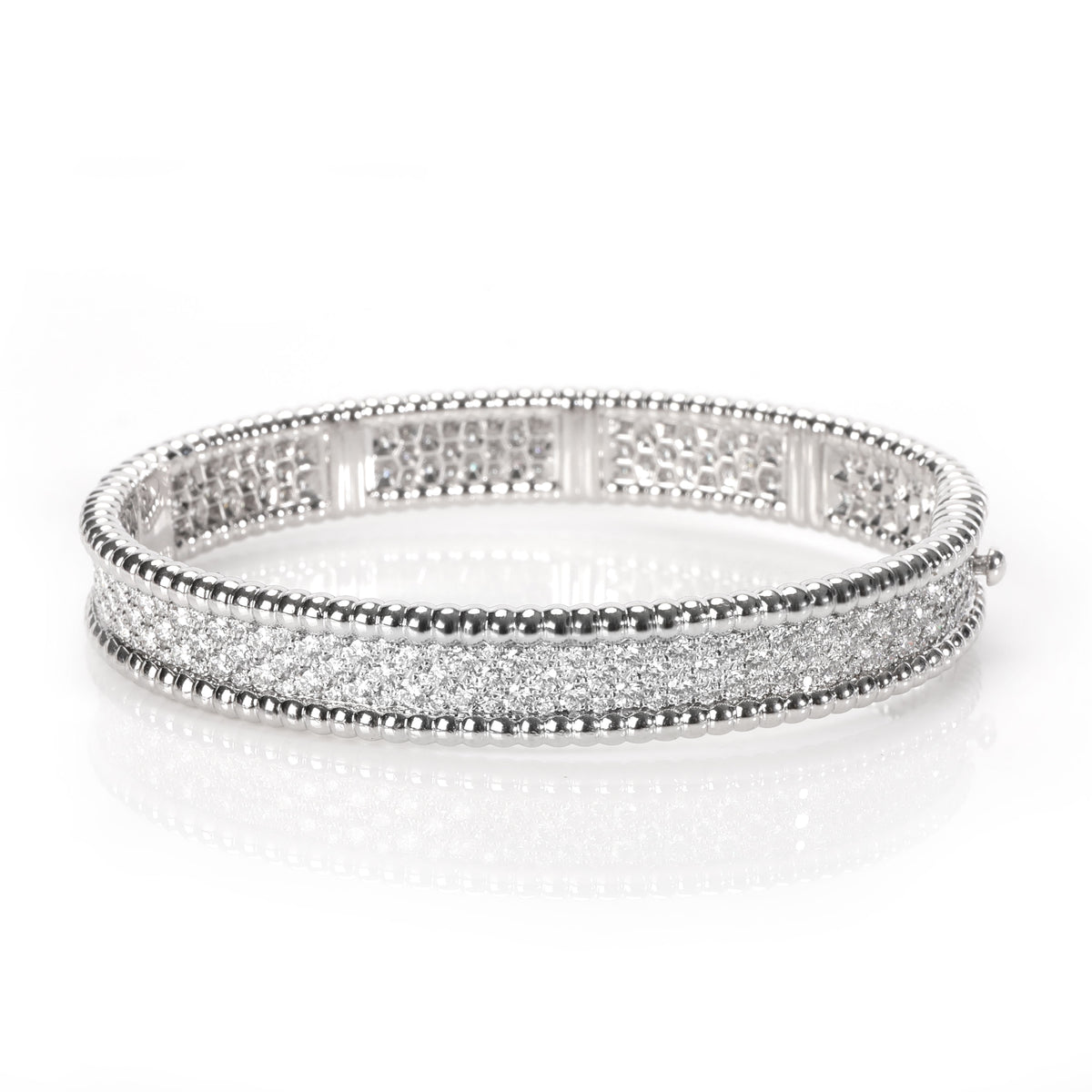 Van Cleef & Arpels Perlee Diamond Bracelet in 18K White Gold