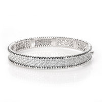 Van Cleef & Arpels Perlee Diamond Bracelet in 18K White Gold